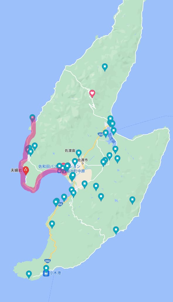 佐渡西部・観光サイクリング70km